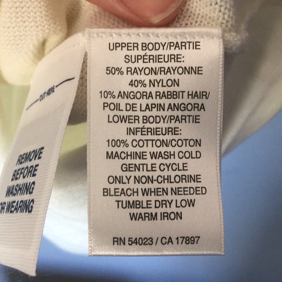 Vintage Old Navy Sleeveless Rabbit Hair Blend long knit sweater top size small - Picture 5 of 6